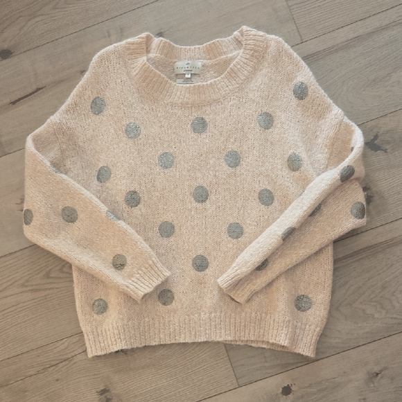 Sweaters - Womens Essential Antwerpe Pullover Polk A Dot Sweater Drop Sleeves Sz Small
